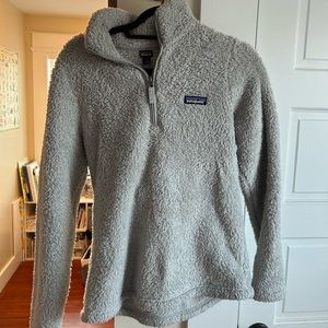Light Grey Patagonia Quarter Zip Fleece